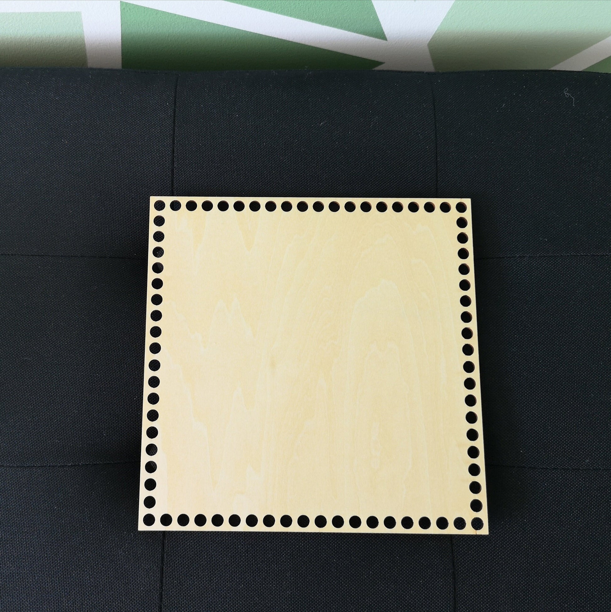 Base en bois pour création au crochet
