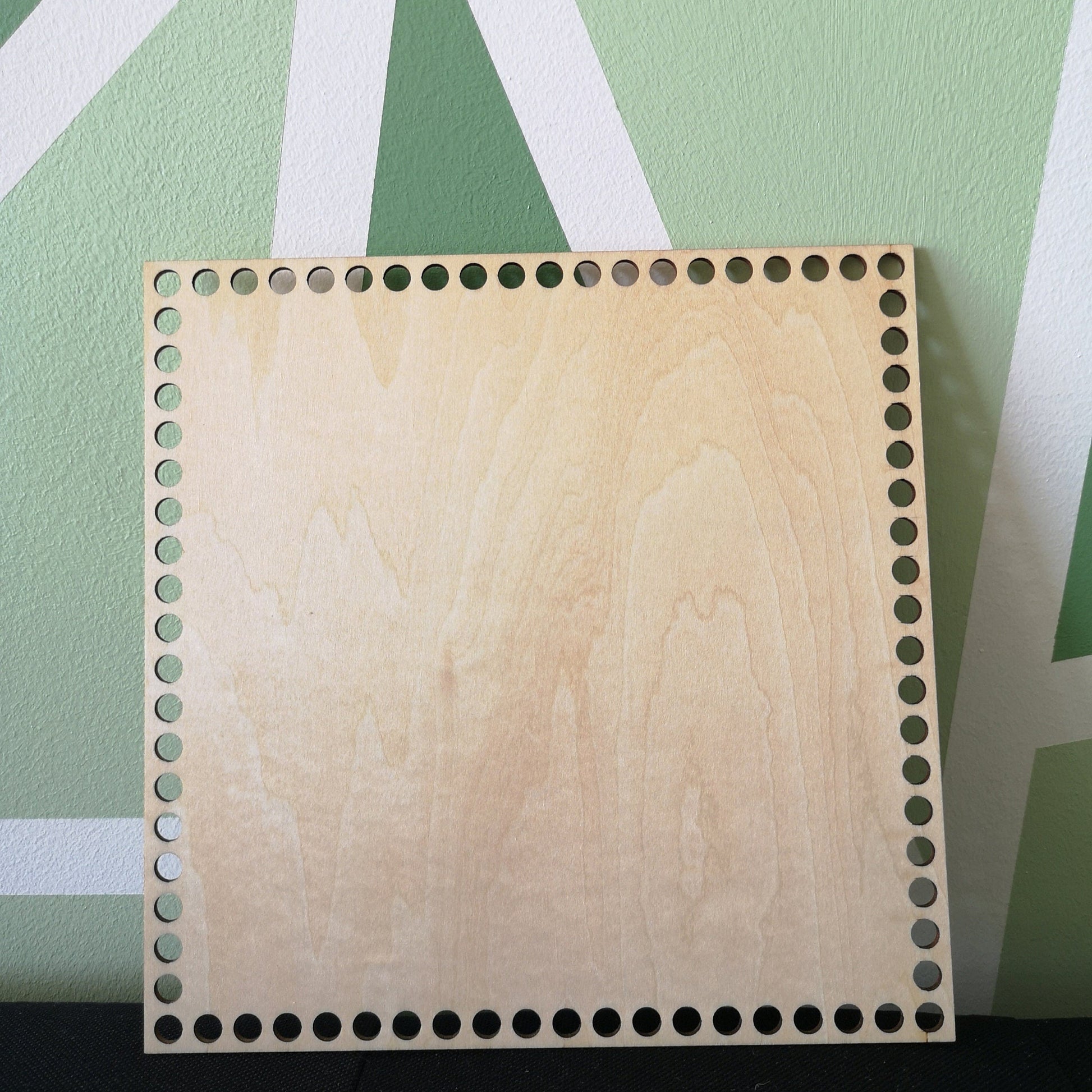 Base en bois pour création au crochet