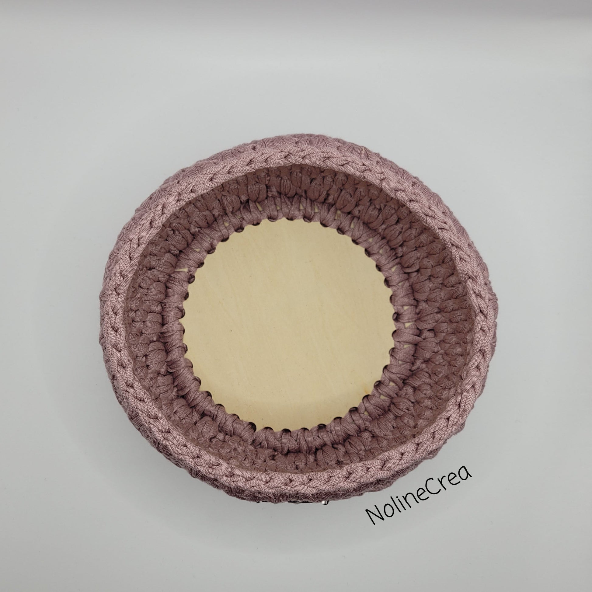 Panier rose poudrée, bonbonnière rose