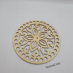 base en bois sculpté fleur