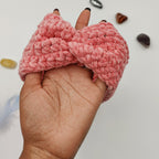 bandeau de tête au crochet effet velour