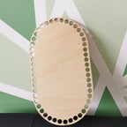 base en bois ovale pré percer pour création diy  au crochet
