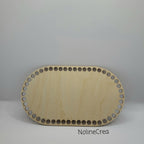 base en bois ovale pré percer pour création diy  au crochet