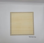 Base en bois pour création au crochet
