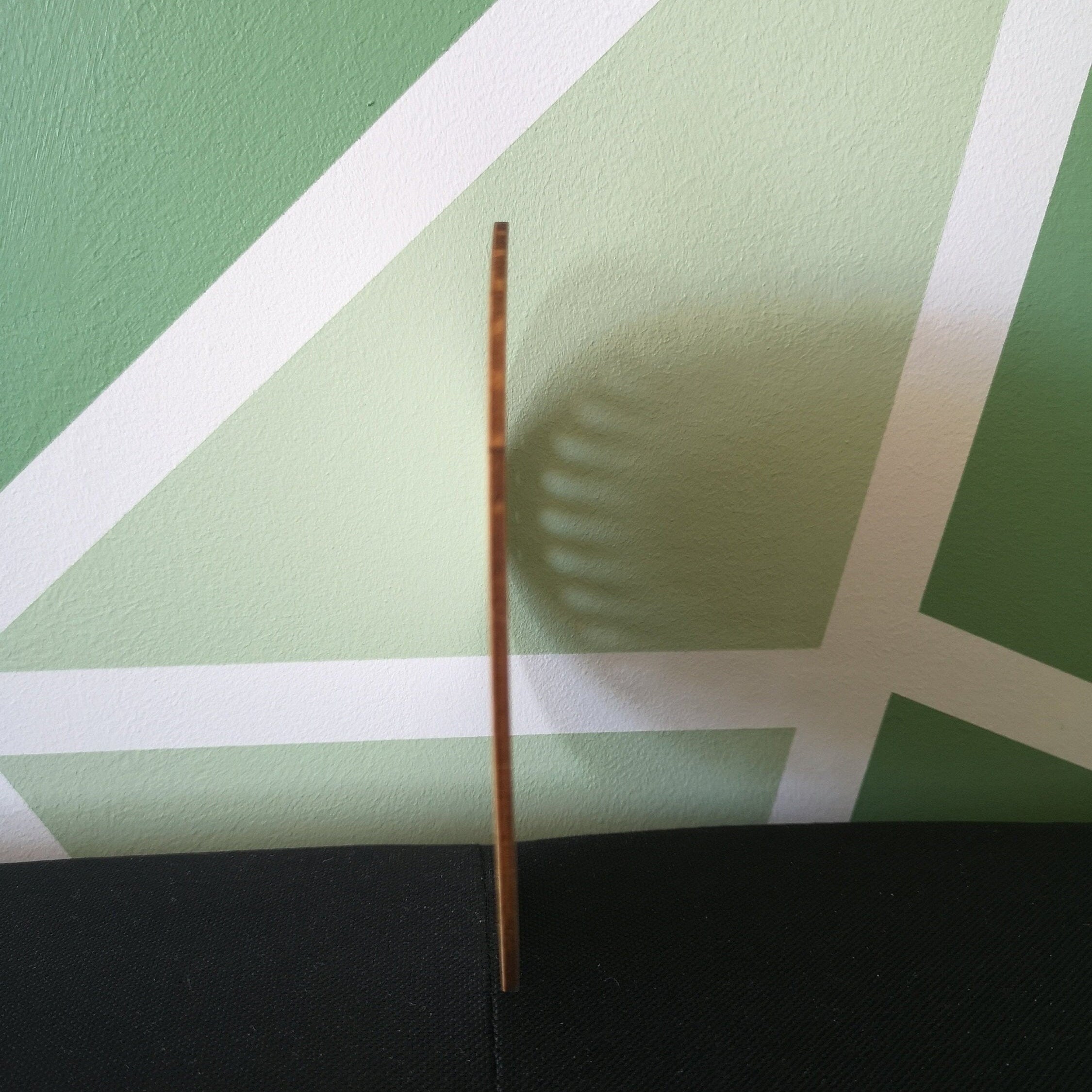base en bois ronde pré-percer pour crochet