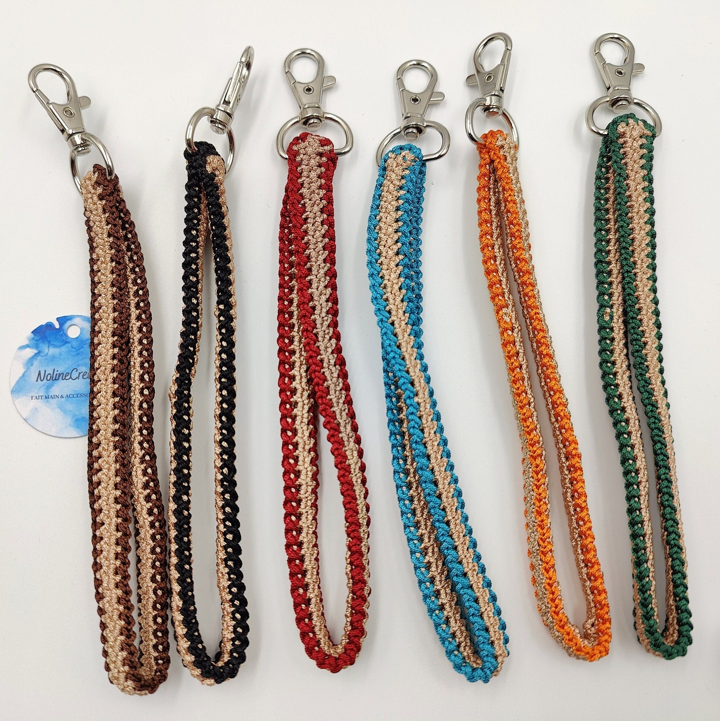 Bandoulière fait main au crochet, amovible pour sac à main