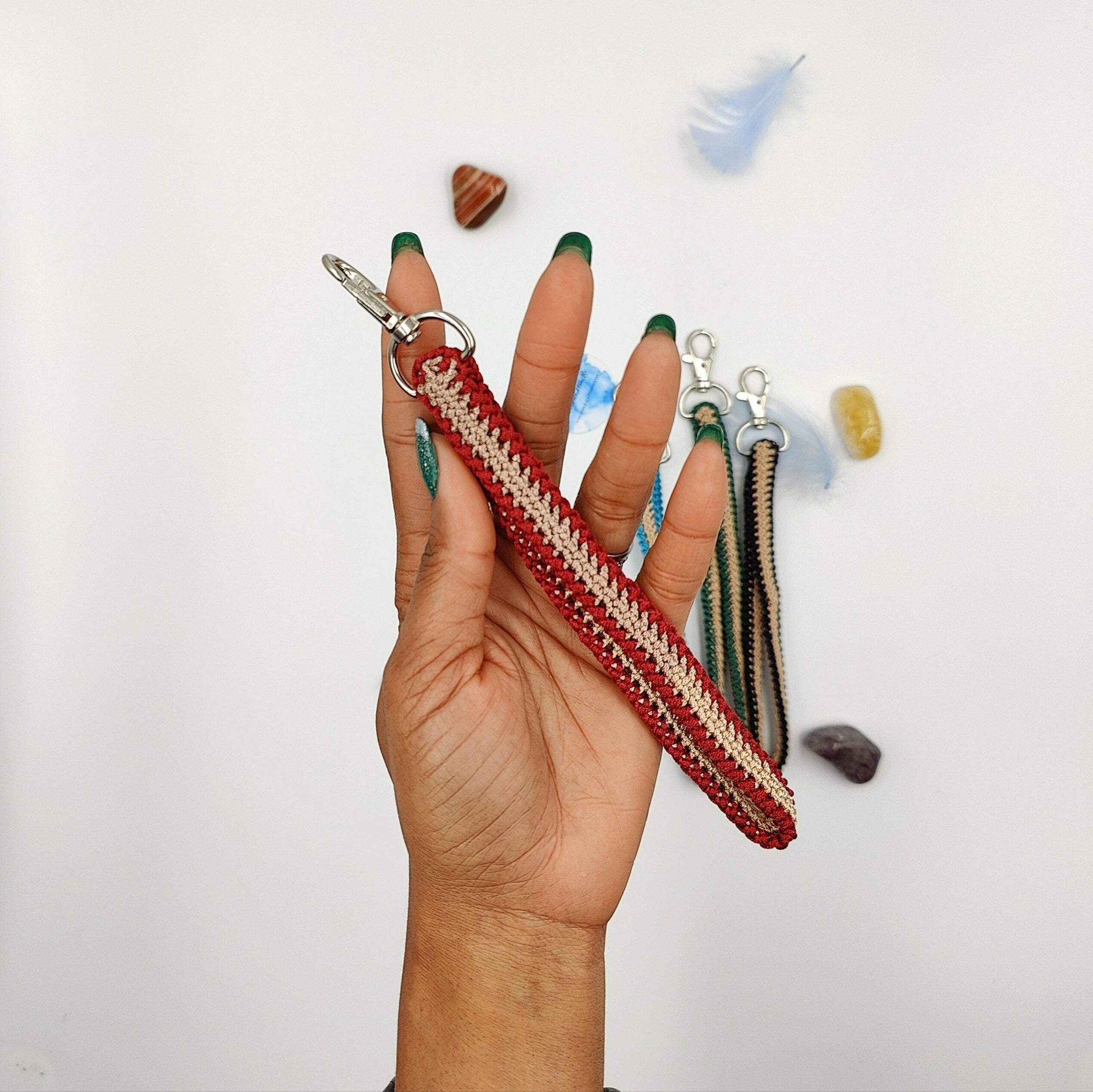 Bandoulière fait main au crochet, amovible pour sac à main