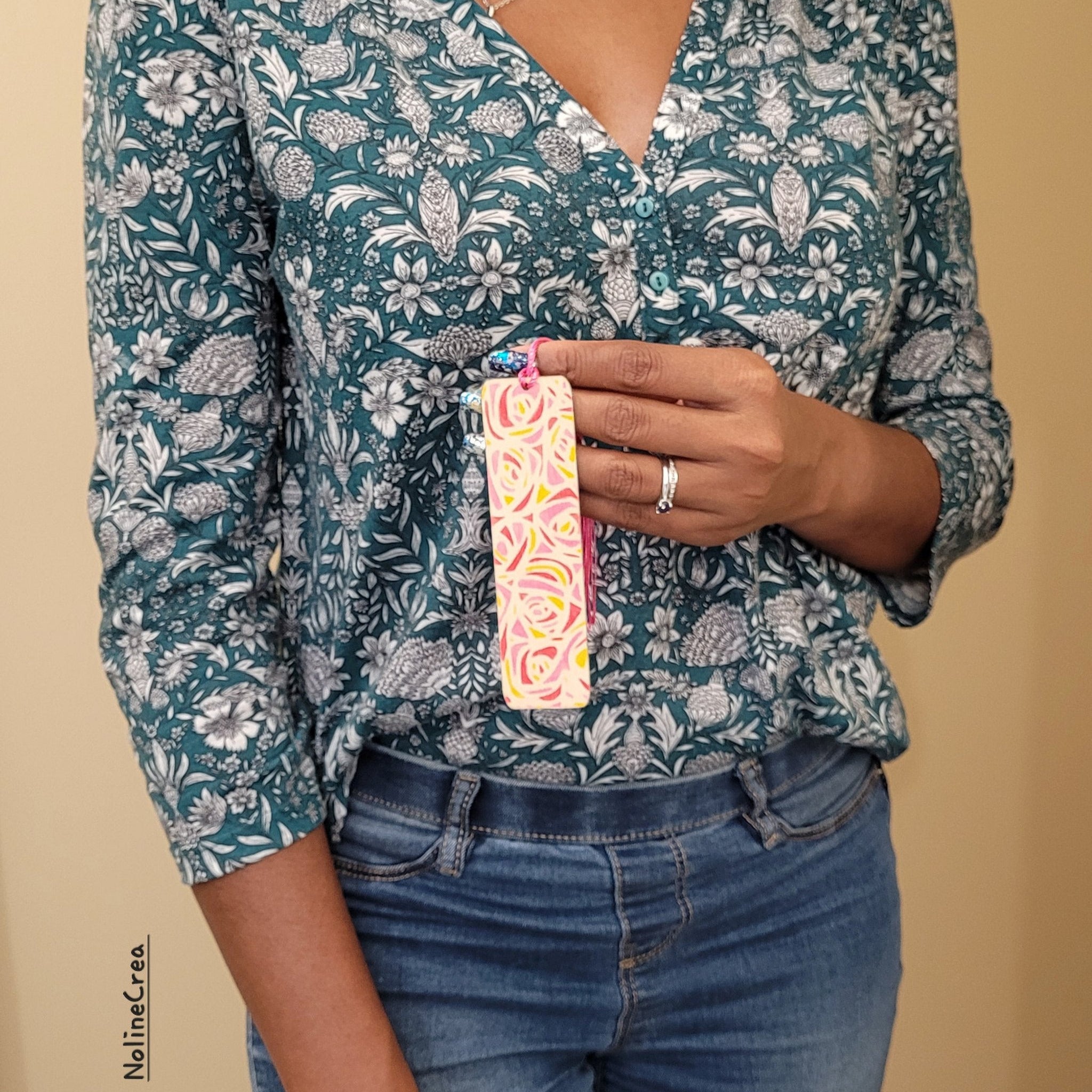 marque page customiser avec dessin mandala
