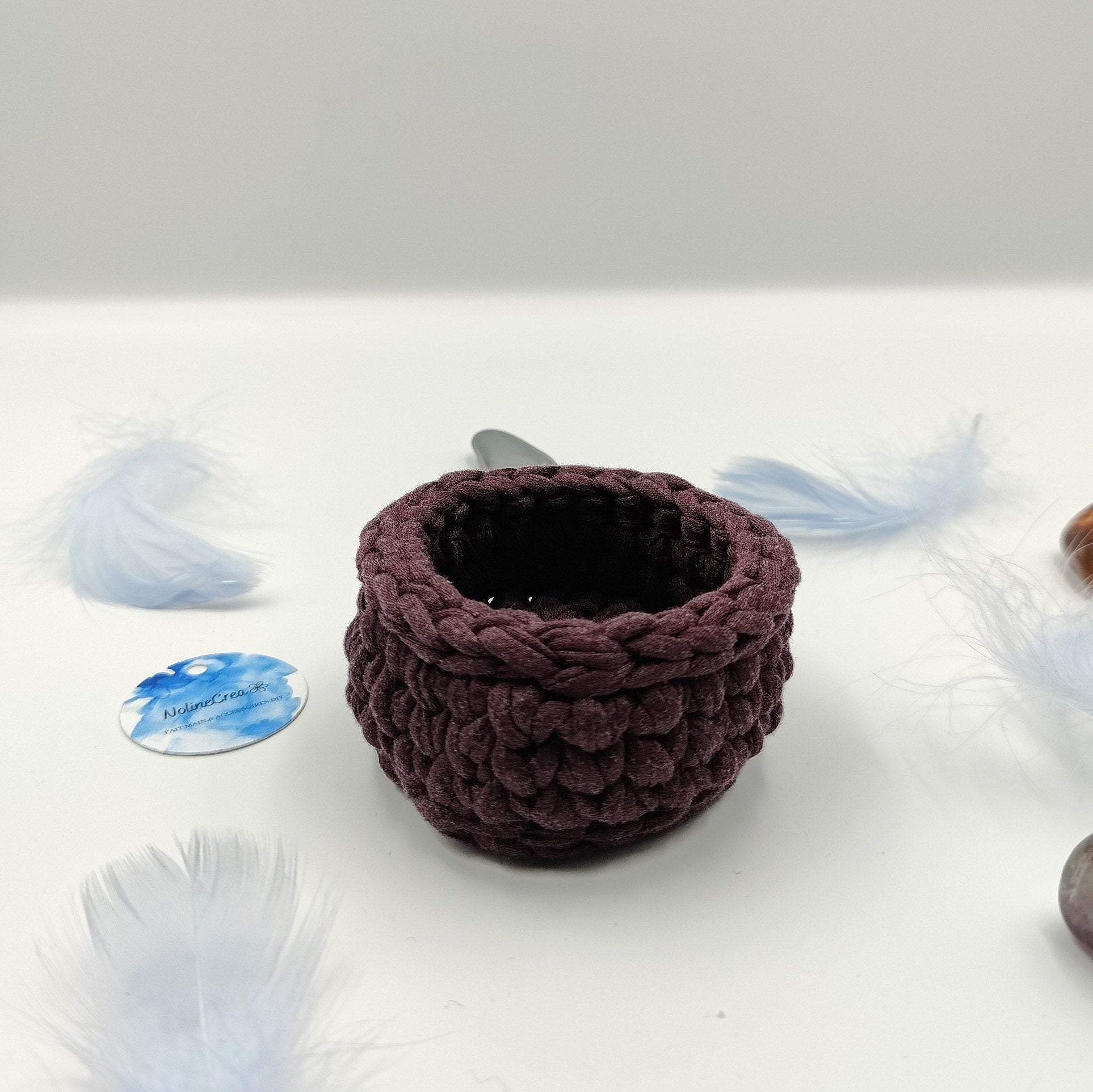 petit vides poches faite main au crochet