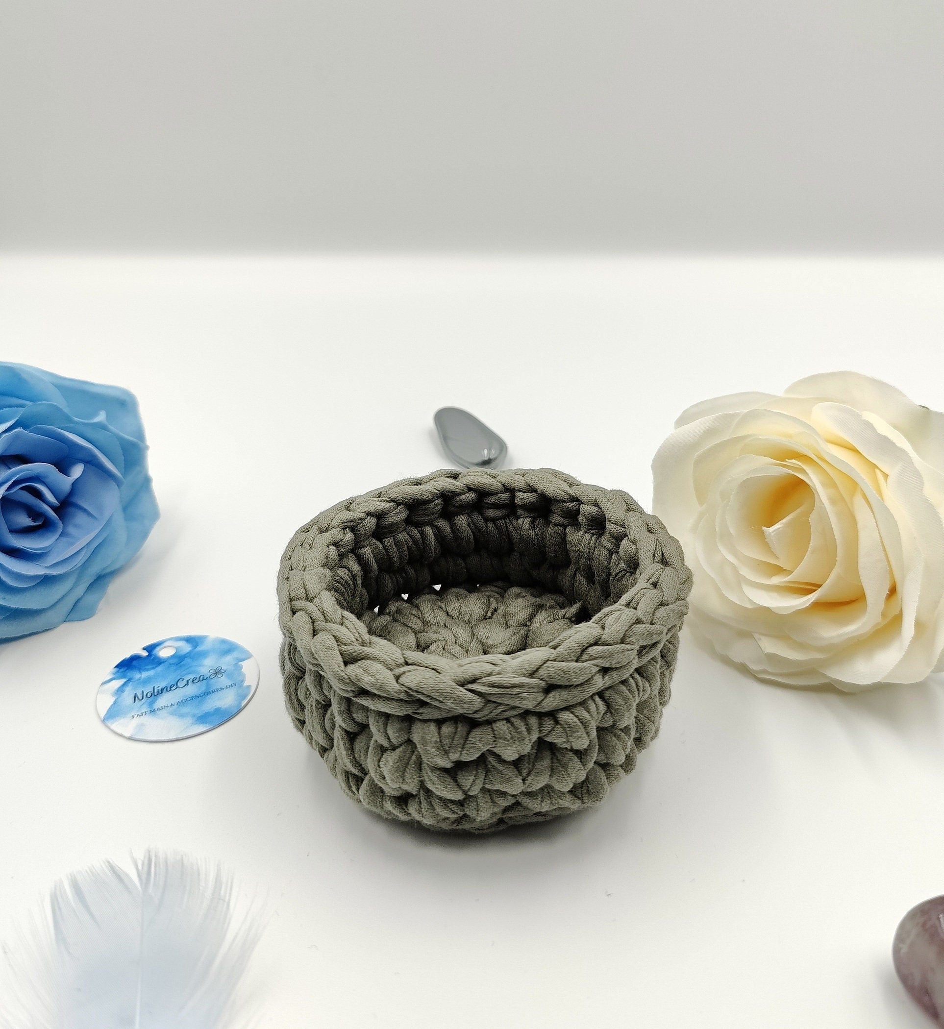petit vides poches faite main au crochet