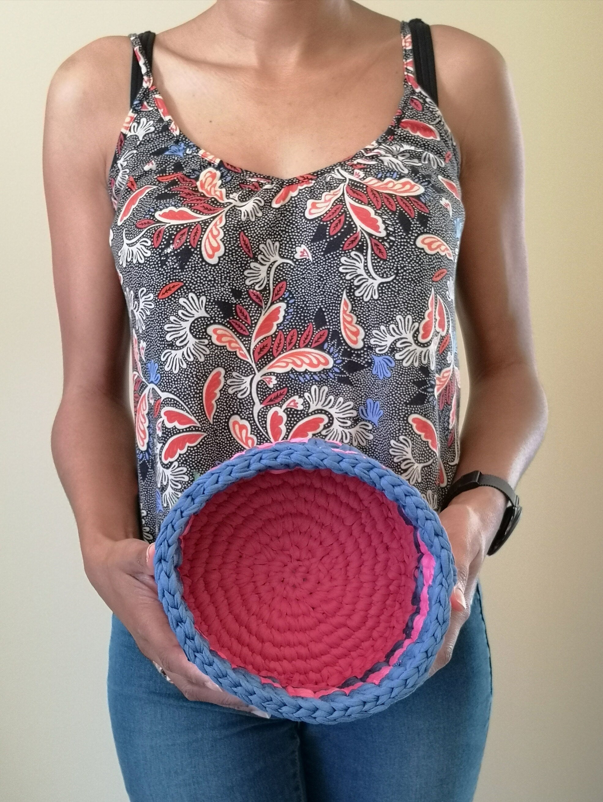 pot crochet interieur
