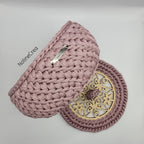 Panier rose poudrée, bonbonnière rose
