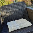 Couverture bébé fait au crochet en point chevron