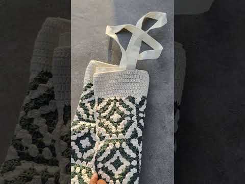 Totebag granny square en crochet